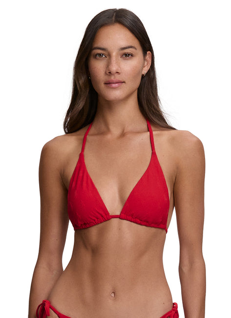 Polo Ralph Lauren Women's Logo Jacquard Ricky Slider Triangle Bikini Top