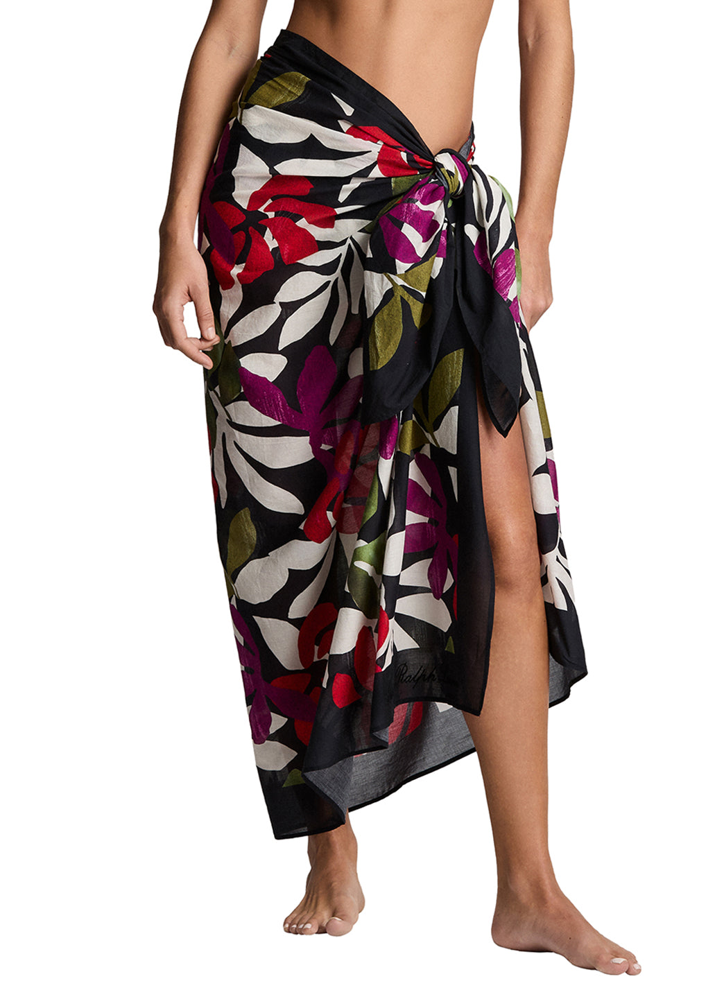 Lauren Ralph Lauren Women's Modern Jungle Floral Border Pareo at