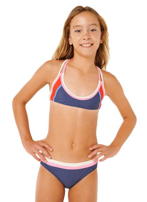 Rip Curl Girls' Surf Revival Two Piece Bikini Set (Big Kid)