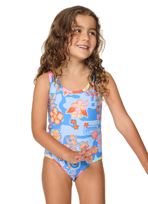 Rip Curl Girls' Surf Magic Reversible One Piece Swimsuit (Toddler, Little Kid)