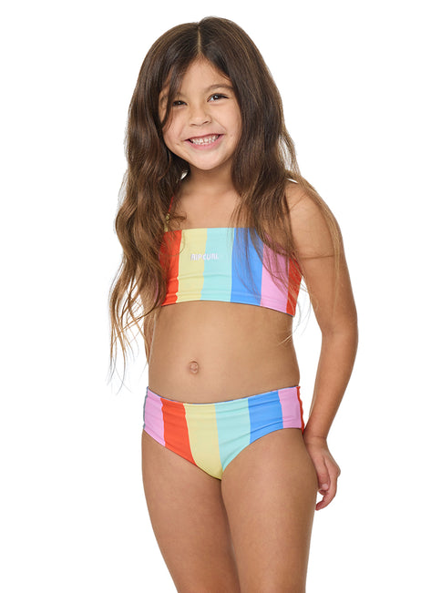 Rip Curl Girls' Surf Magic Revo Two Piece Bikini Set (Toddler, Little Kid)