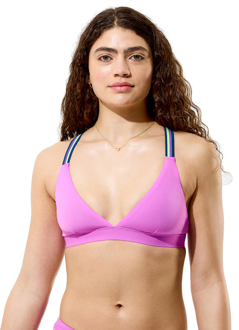 Speedo Women's Solid Comfort Strap Bikini Top