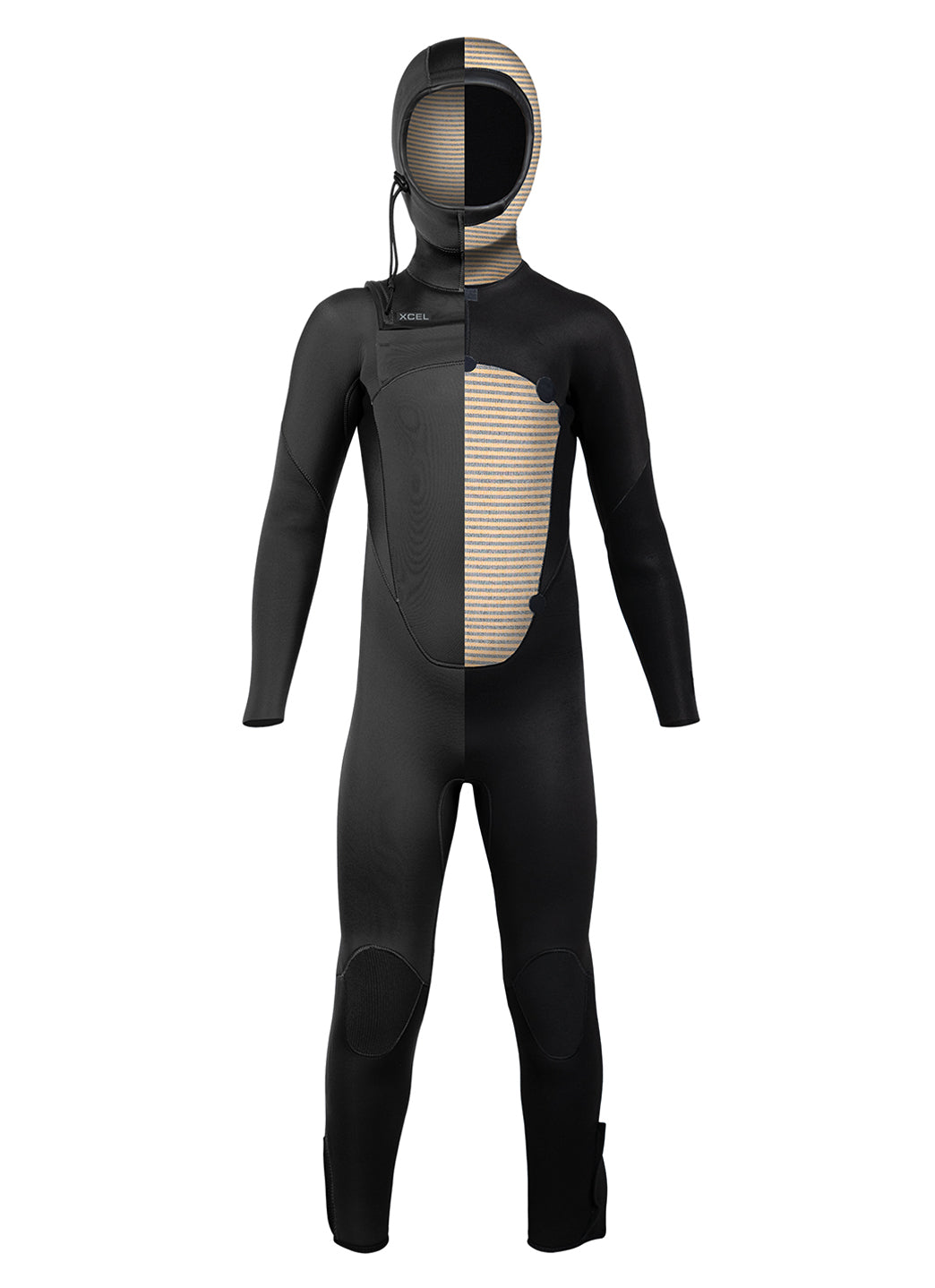 Xcel Youth 5/4mm Axis Chest Zip Hooded Full Wetsuit at SwimOutlet.com