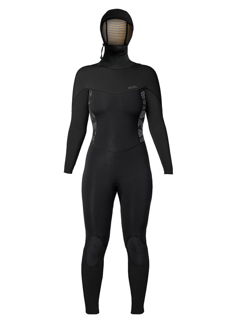 Xcel Women's 5/4mm Axis Hooded Chest Zip Full Wetsuit