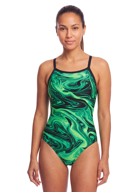 TYR Women's Olea Durafast Elite Diamondfit One Piece Swimsuit