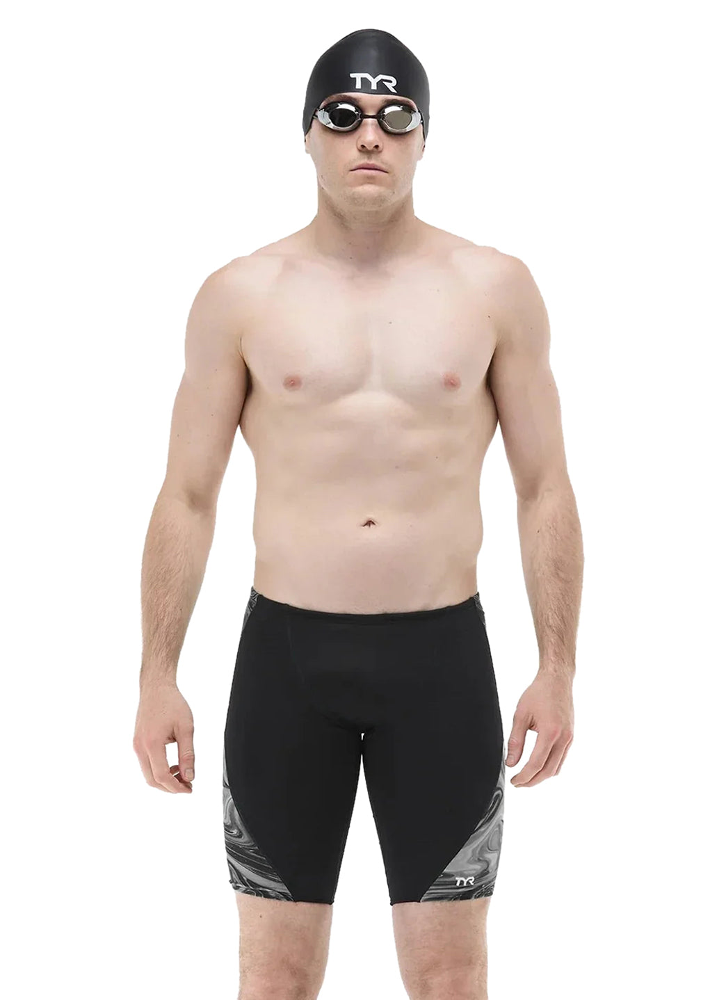 TYR Men's Olea Blade Splice Jammer Swimsuit at SwimOutlet.com