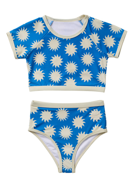 Seaesta Surf Girls' Soleil Two Piece Rash Guard Set (Toddler, Little Kid, Big Kid)