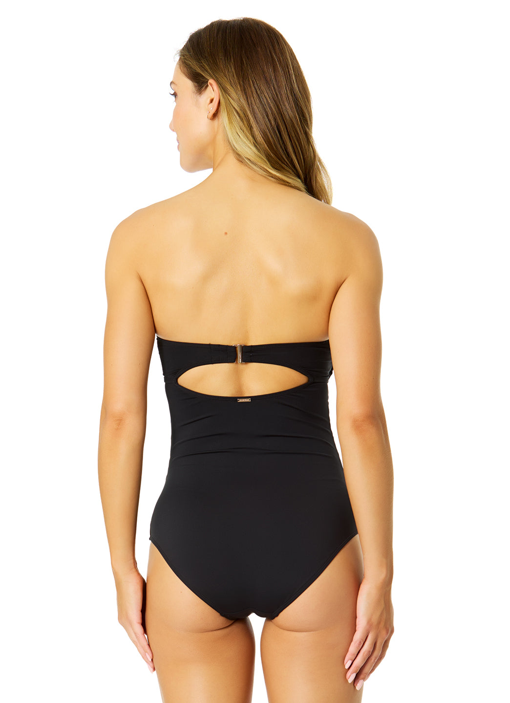 Anne Cole Women's Gabor Mesh Strapless Mesh One Piece Swimsuit at
