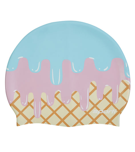 Sporti Ice Cream Scoop Silicone Swim Cap-OBS