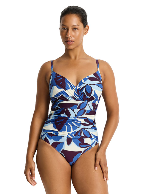 Sea Level Women's Rumba Wrap Front One Piece Swimsuit (DD/E Cup)
