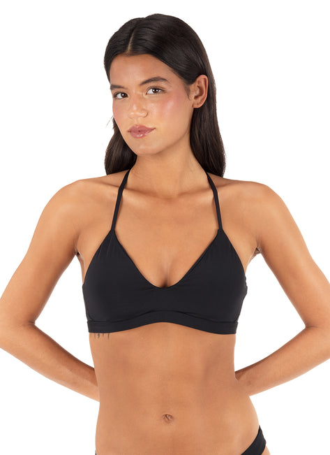 Hurley Women's Solid Adjustable Bikini Top