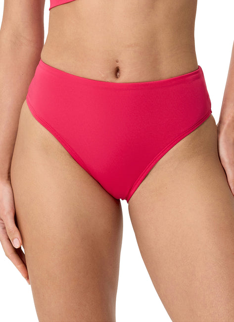 Speedo Women's Solid Cheeky High Waist Bikini Bottom