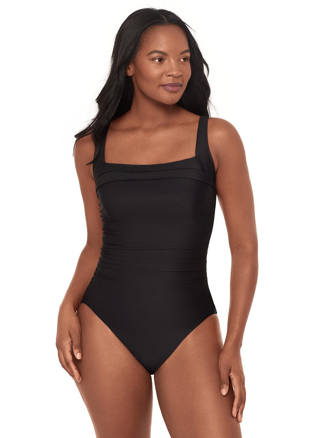 【新品未使用タグ付き】ナイスクラップオフショルミニワンピースswimwear水着 Miraclesuit Women's Rock Solid Polaris One Piece Swimsuit at