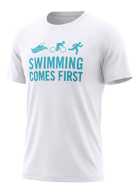 USMS Unisex Swimming Comes First Short Sleeve Tee