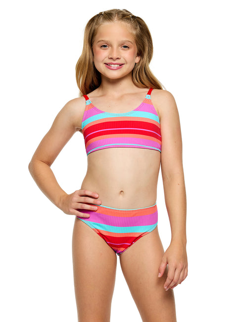 Next Girls Girls' Racerback Bralette/Hipster Two-Piece Swimsuit Set (Big Kid/Tween)