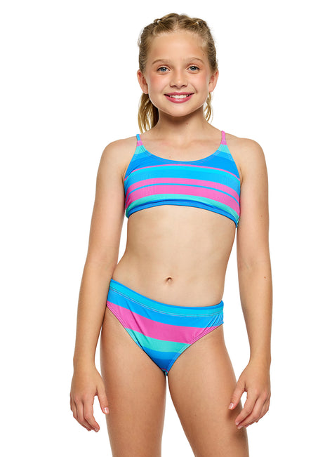 Next Girls Girls' Racerback Bralette/Hipster Two-Piece Swimsuit Set (Big Kid/Tween)