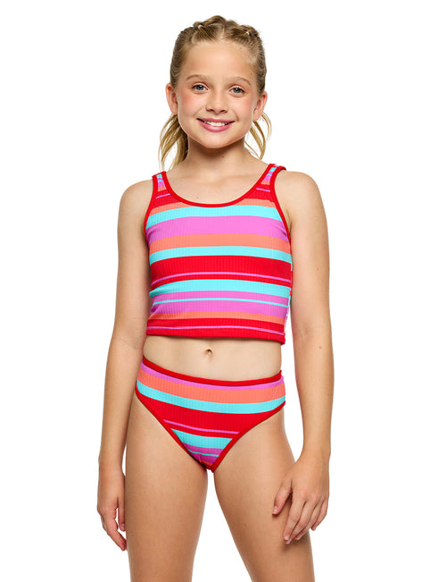 Next Girls Girls' Racerback Tankini/Hipster Two-Piece Swimsuit Set (Big Kid/Tween)