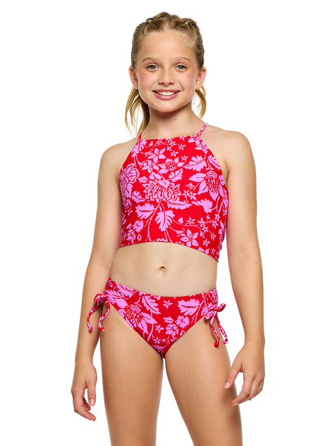Next Girls Girls' High Neck Bra/Tie Hipster Two-Piece Swimsuit Set (Big Kid/Tween)