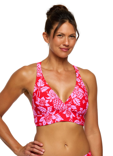 Next by Athena Women's Pina Colada Sport Bikini Top