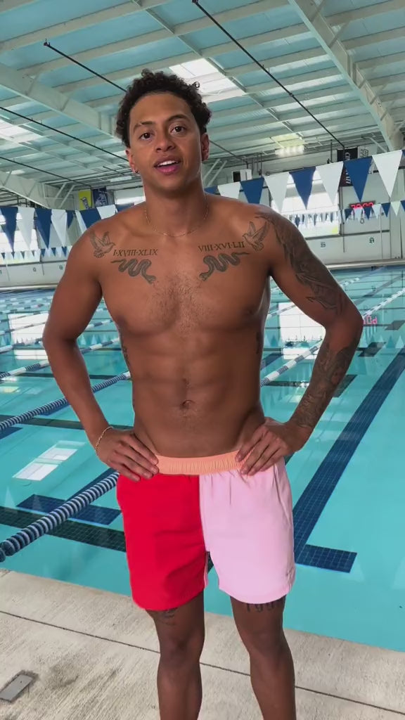 Sporti x Shaine Casas Cherry Lemonade 5'' Swim Trunk at SwimOutlet.com