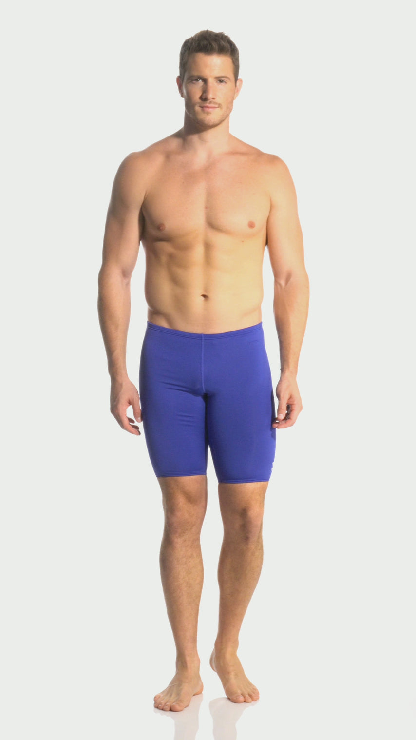 TYR Boys' Alliance Durafast Splice Jammer Swim Suit - Chlorine Resistant Team Competition Swimsuit