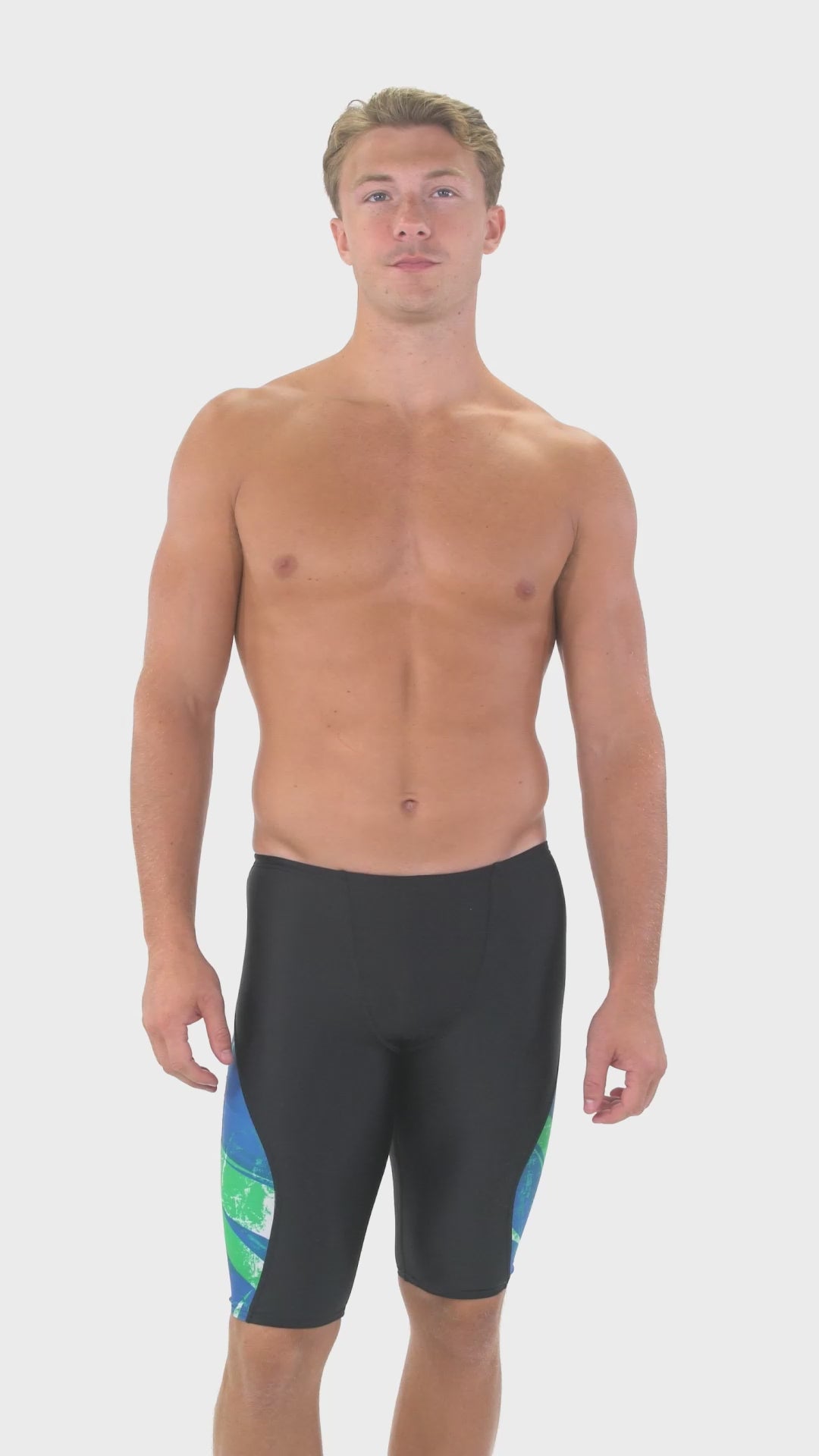 Speedo Men's Bolted Splice Jammer Swimsuit at SwimOutlet.com