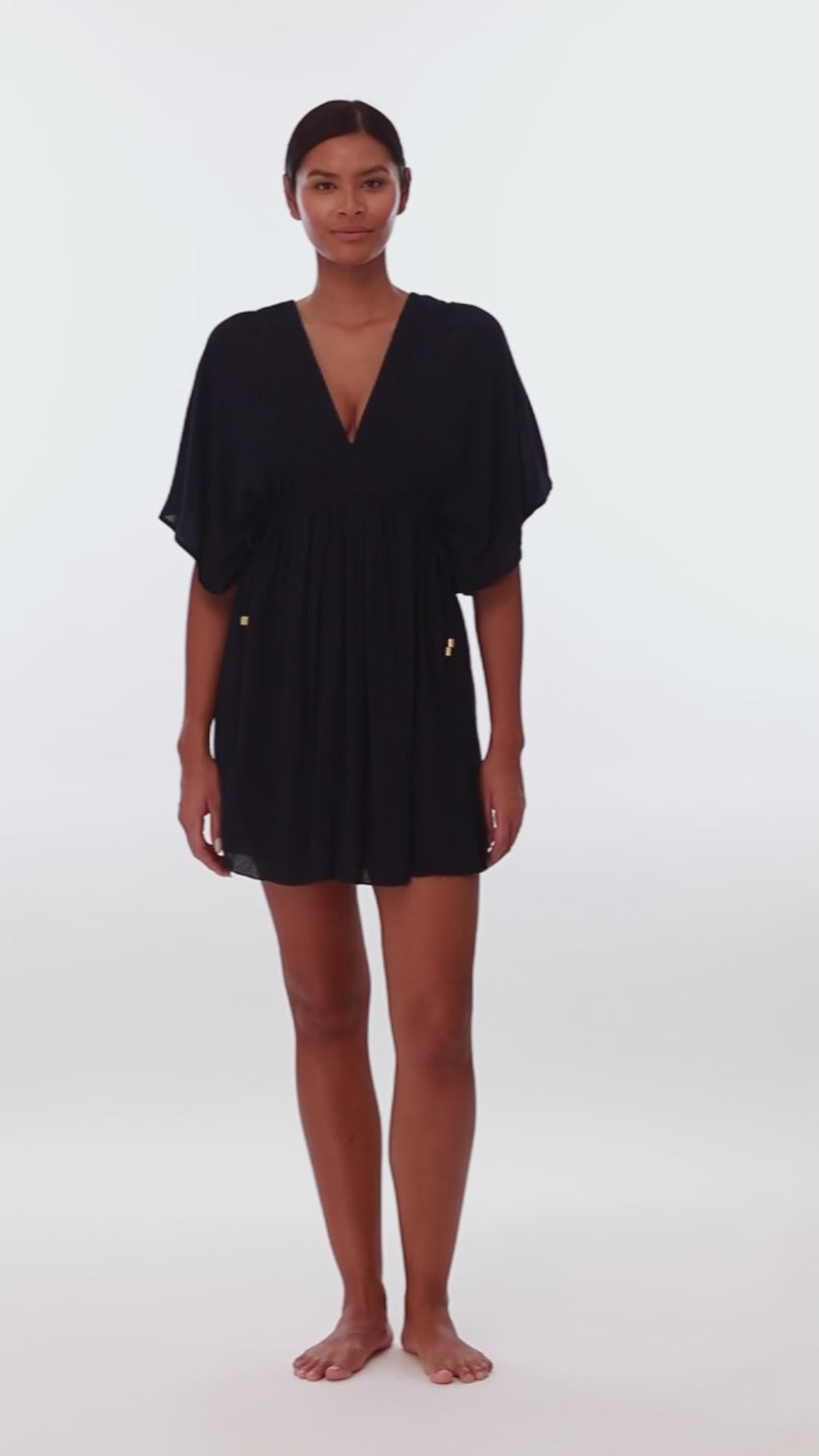 Lauren Ralph Lauren Women's Crinkle Rayon Cover Up Tunic at SwimOutlet.com