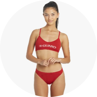 Two Piece Lifeguard Swimsuits