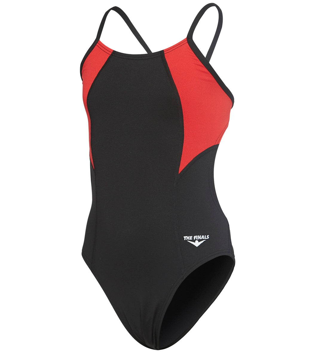 The Finals Girls Surf Splice Swan Back One Piece Swimsuit