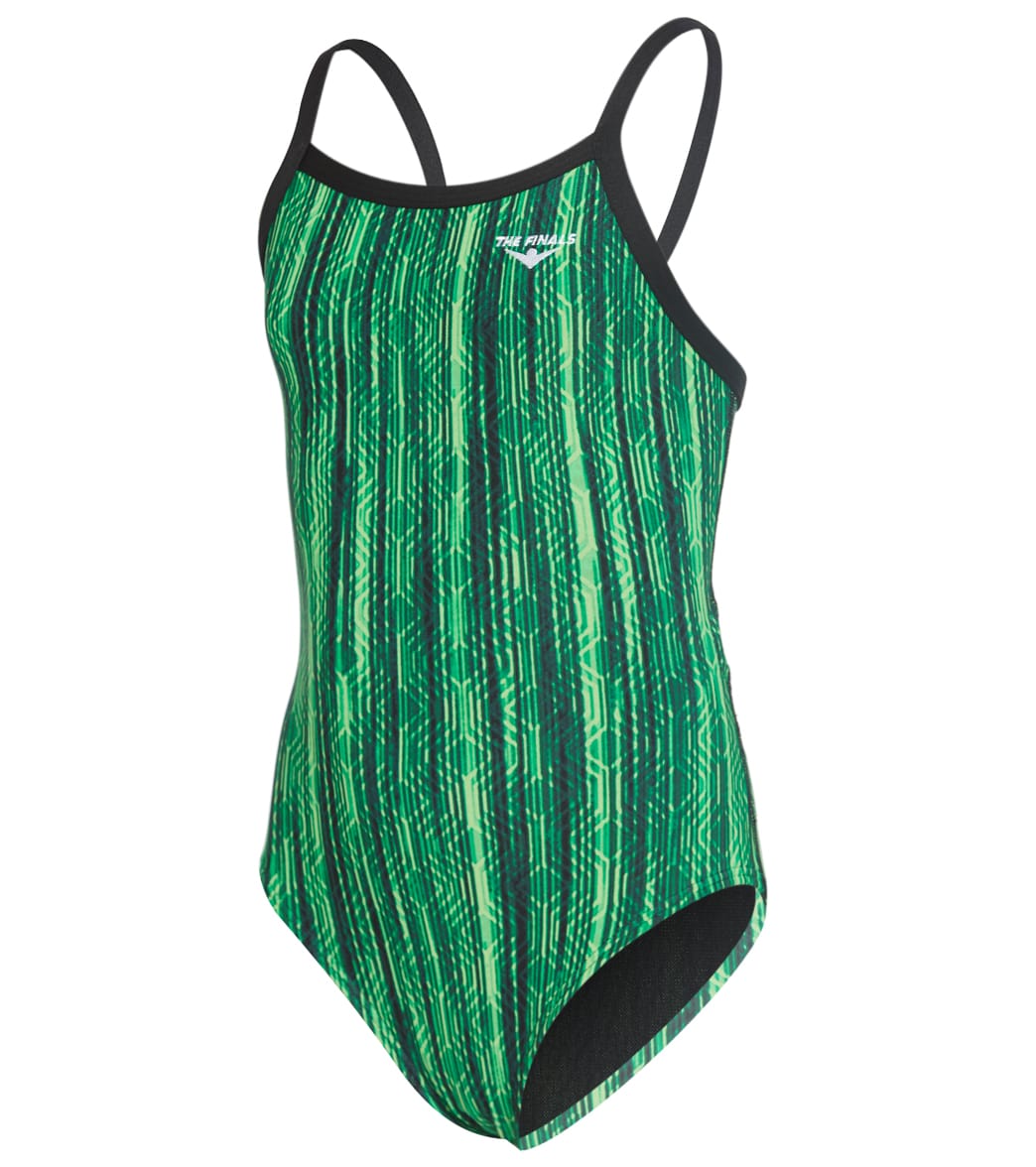 The Finals Girls Zircon Butterfly Back One Piece Swimsuit