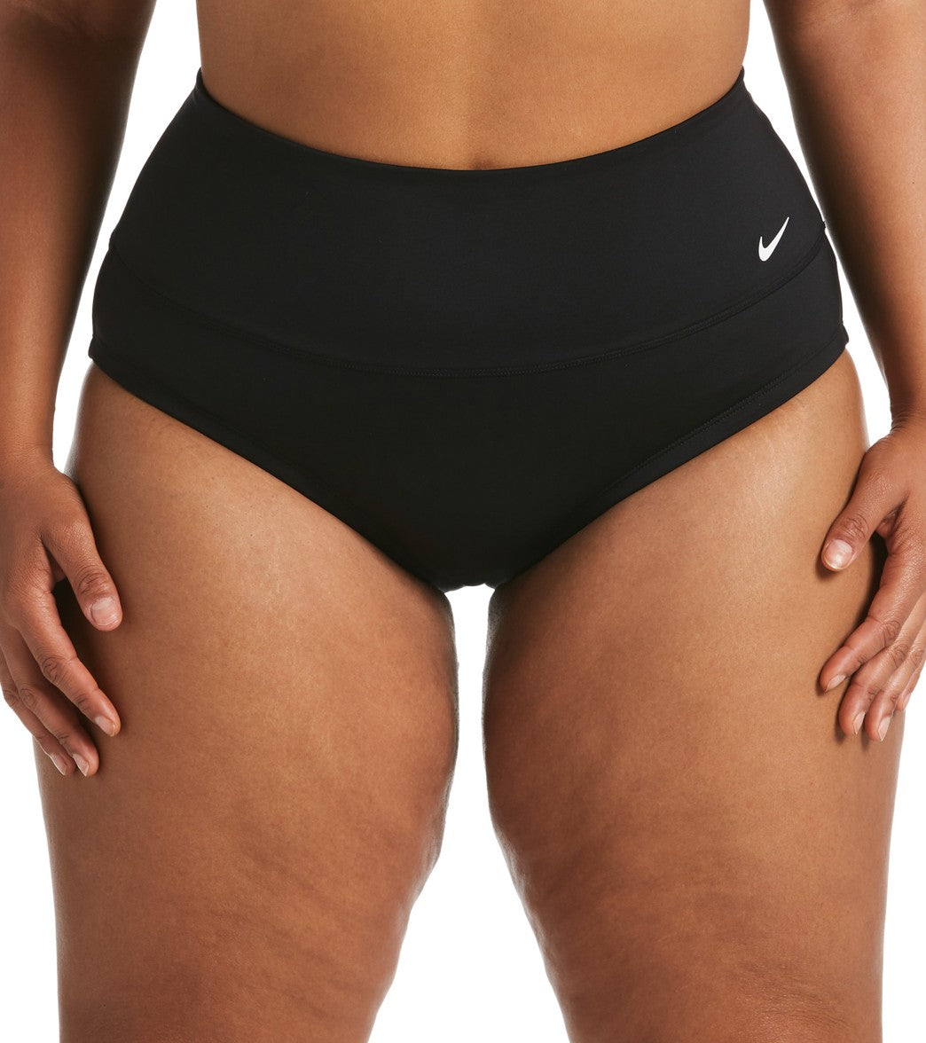 Nike Womens Plus Size Essential High Waist Bikini Bottom
