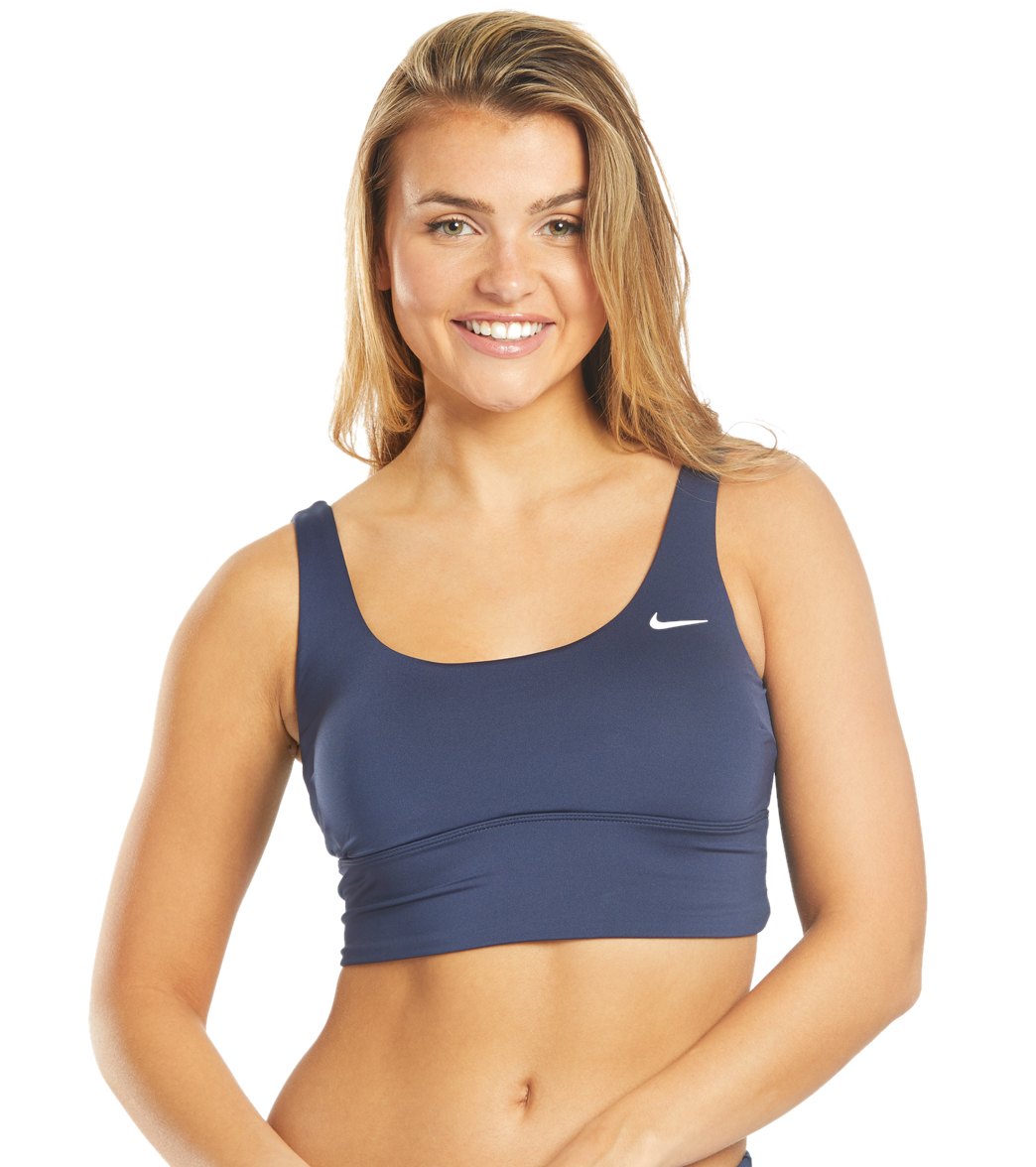 Nike Women's Essential Scoop Neck Midkini Top at