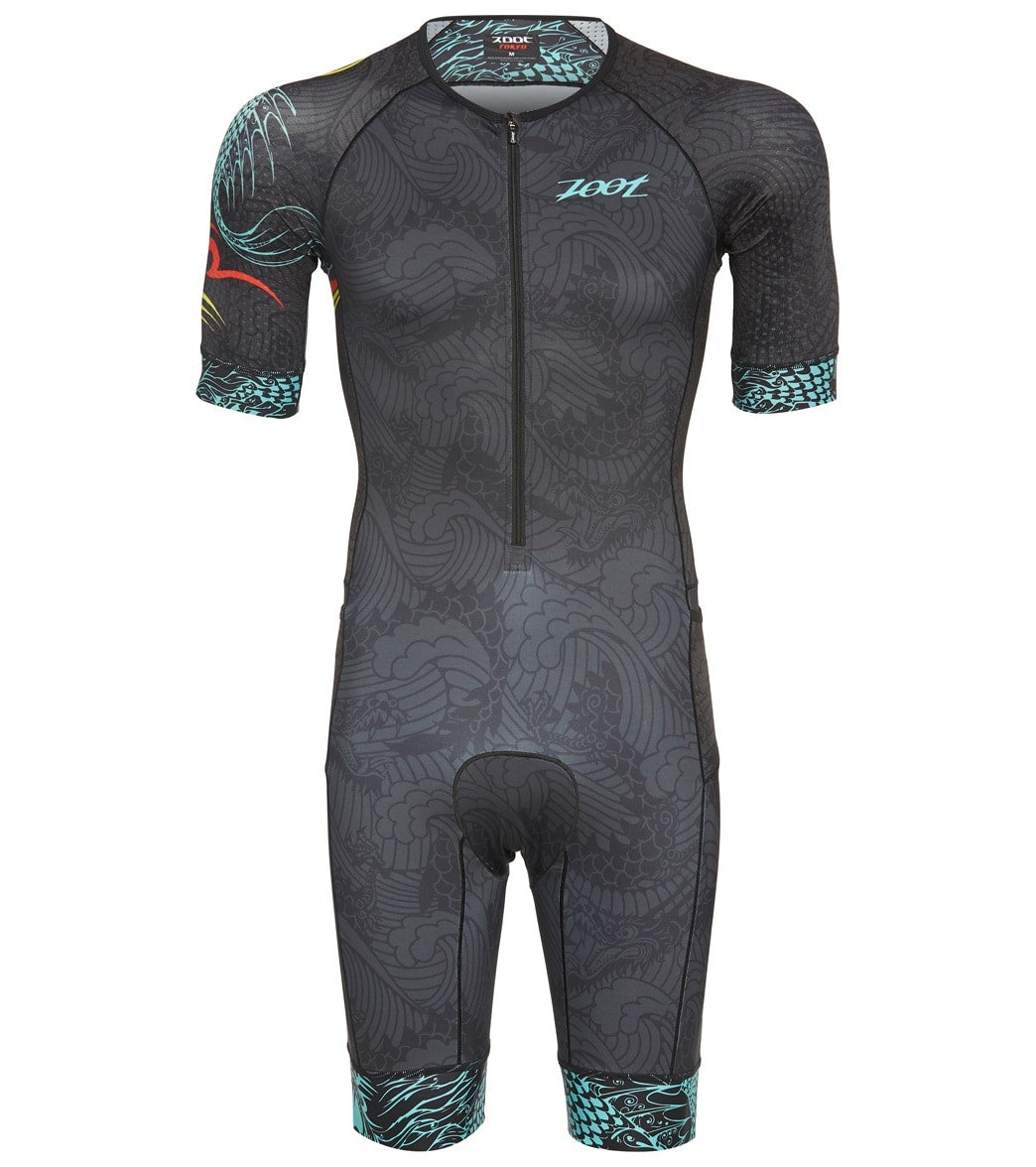 Zoot Men's Ltd Tri Aero SS Race Suit Tokyo Blue Dragon at
