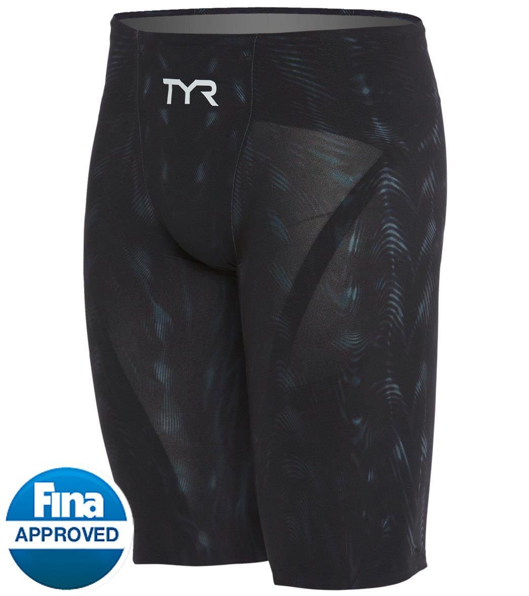 TYR Men's Venzo Genesis High Waist Jammer Tech Suit Swimsuit Onyx at