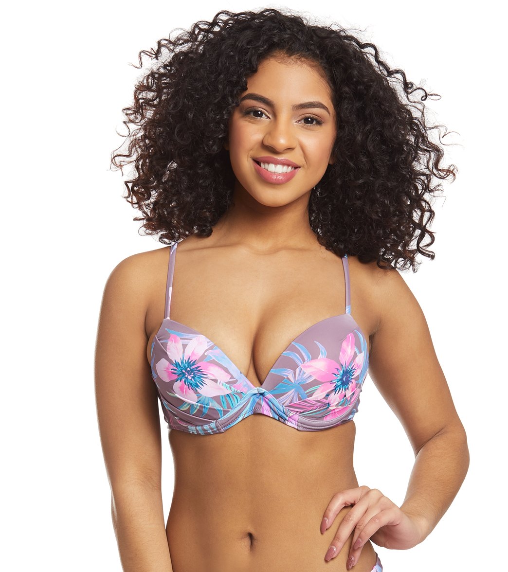 Raisins Tahiti Bloom Moonshadow Bikini Top at
