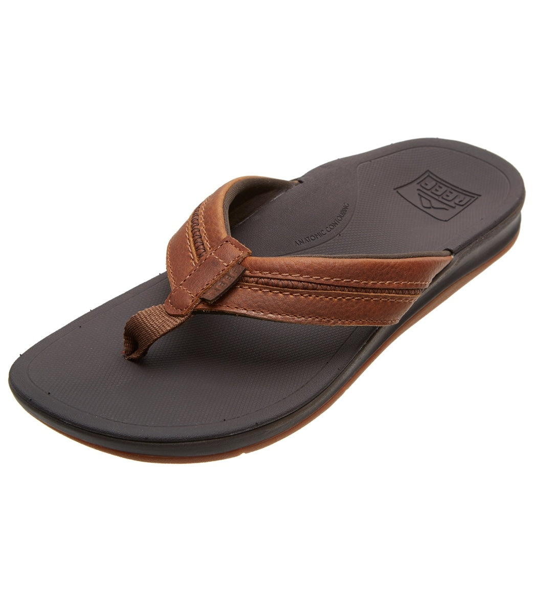 Reef Leather Ortho-Bounce Coast Flip Flop at SwimOutlet.com