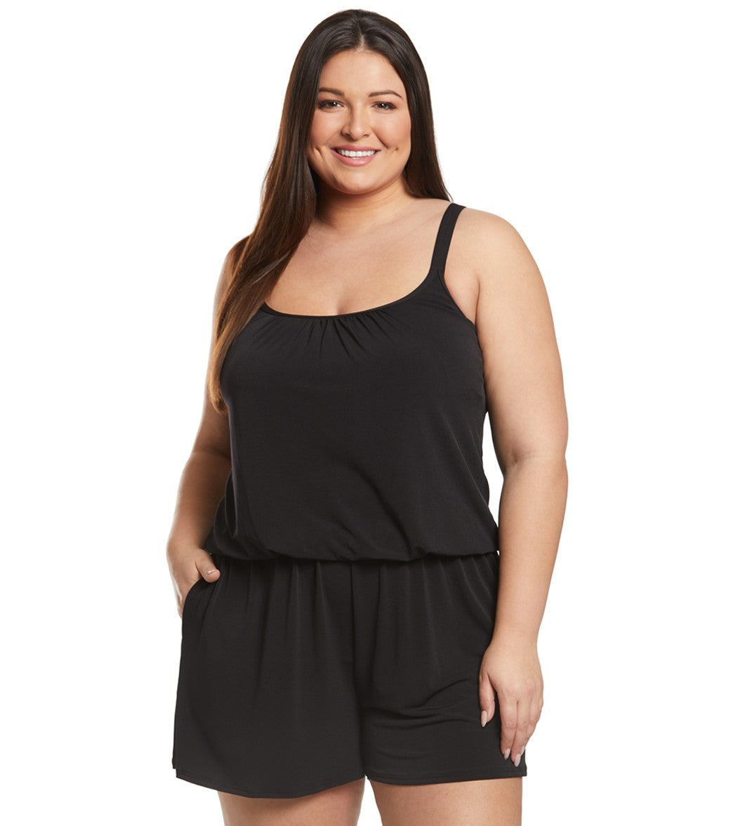 Maxine Plus Size Swim Romper at