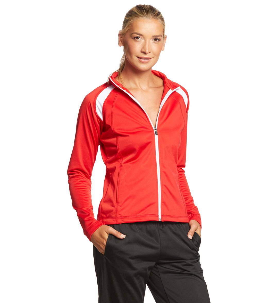 SwimOutlet Women's Sport-Tek® Tricot Track Jacket at