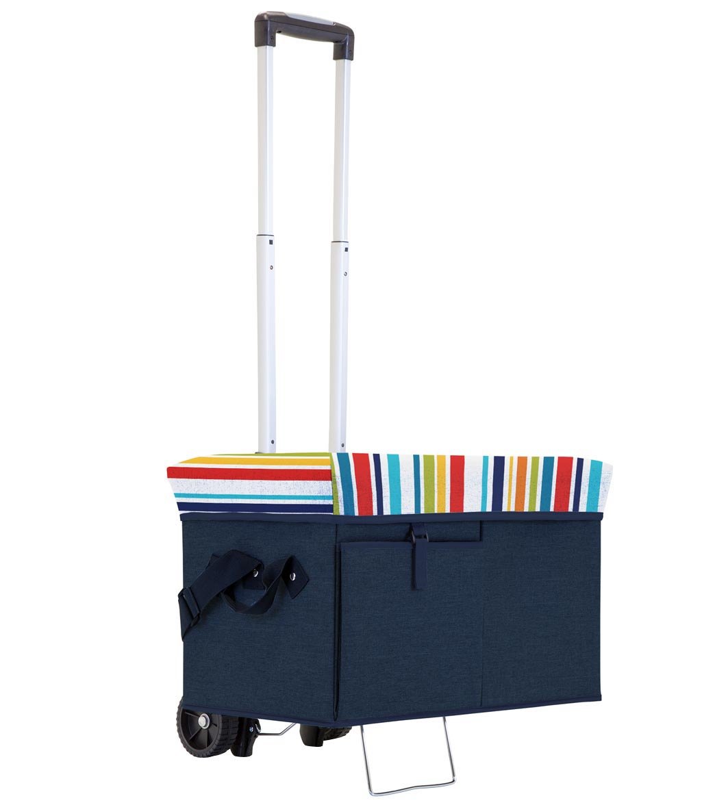 Picnic Time Ottoman Cooler with Trolley