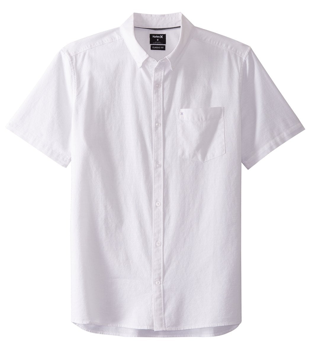 Hurley Mens One u0026 Only 2.0 Short Sleeve Woven Shirt