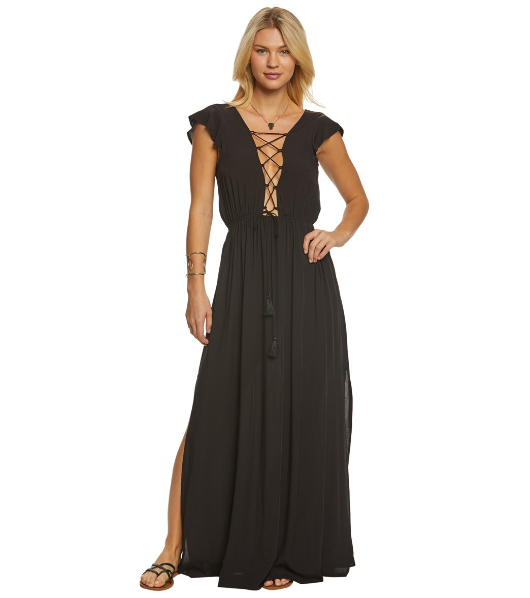 Vince Camuto Riviera Solid Maxi Cover Up Dress at SwimOutlet.com