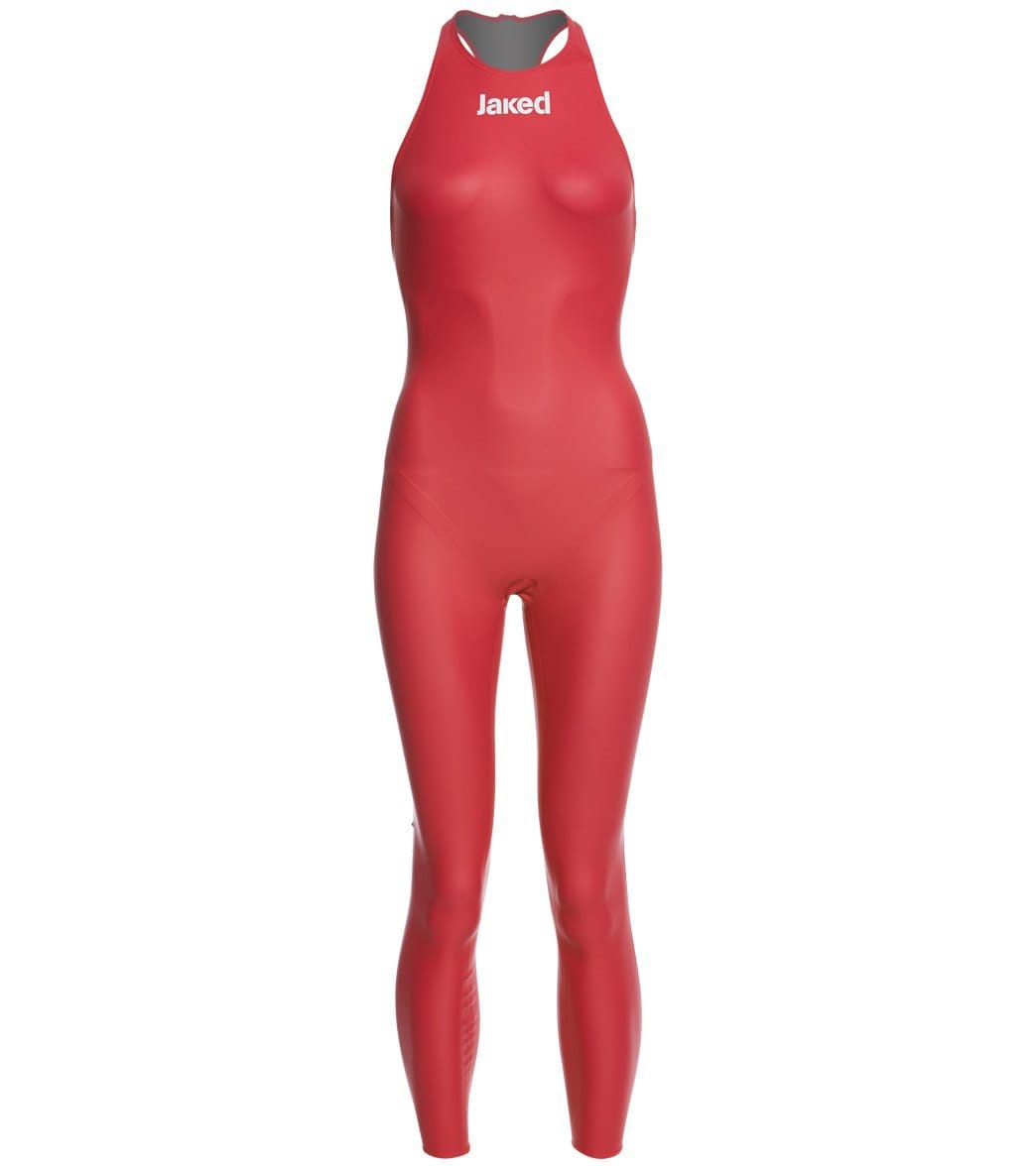 Jaked Women's Reloaded Full Body Tech Suit Swimsuit Red at