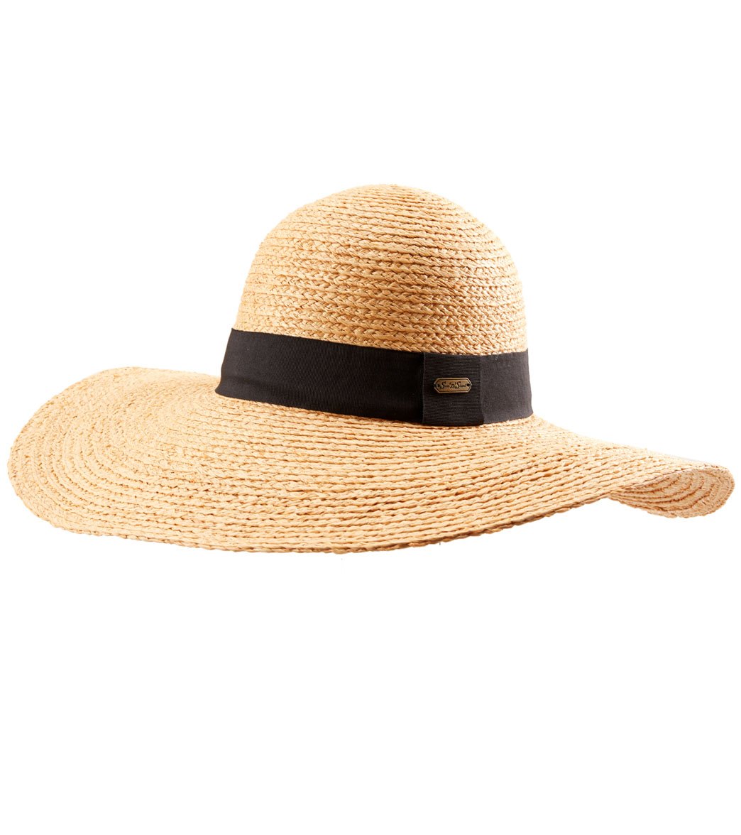 Sun N Sand Womens Raffia Floppy 5.5 Brim Hat
