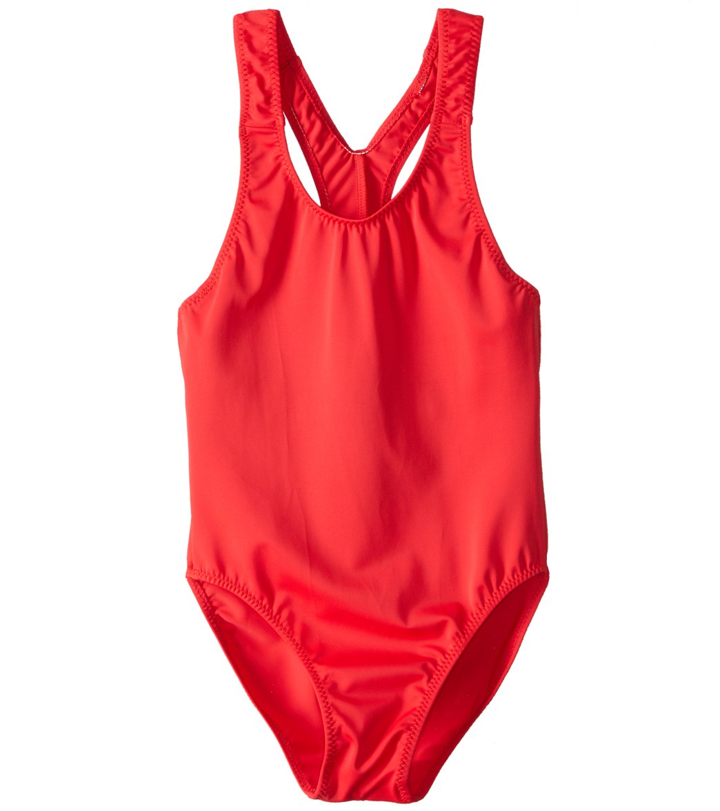Tidepools Girls Solid Racer Back One Piece Swimsuit (Big Kid)