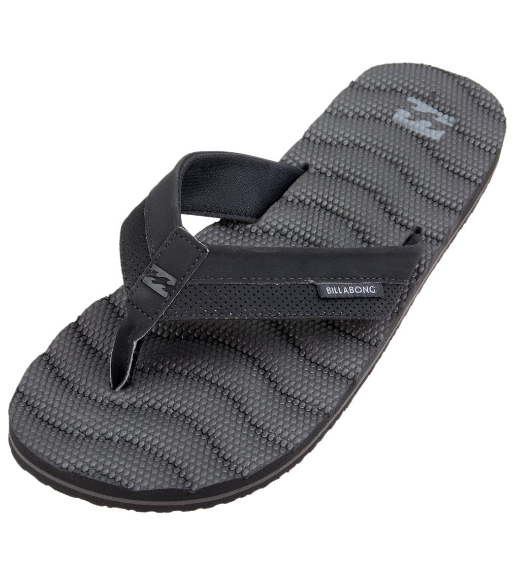 Billabong All Day Impact Navy/Tan Supreme Cushion Flip Flop Sandals Mens  Size 10