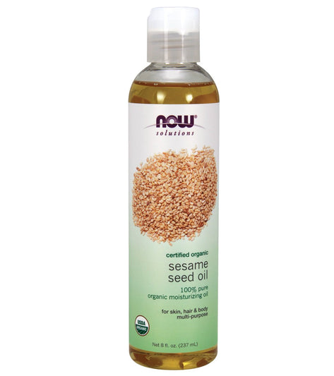 NOW Organic Sesame Seed Oil 8 oz