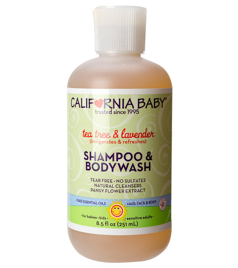 California Baby Tea Tree & Lavender Shampoo and Body Wash, 8.5 oz