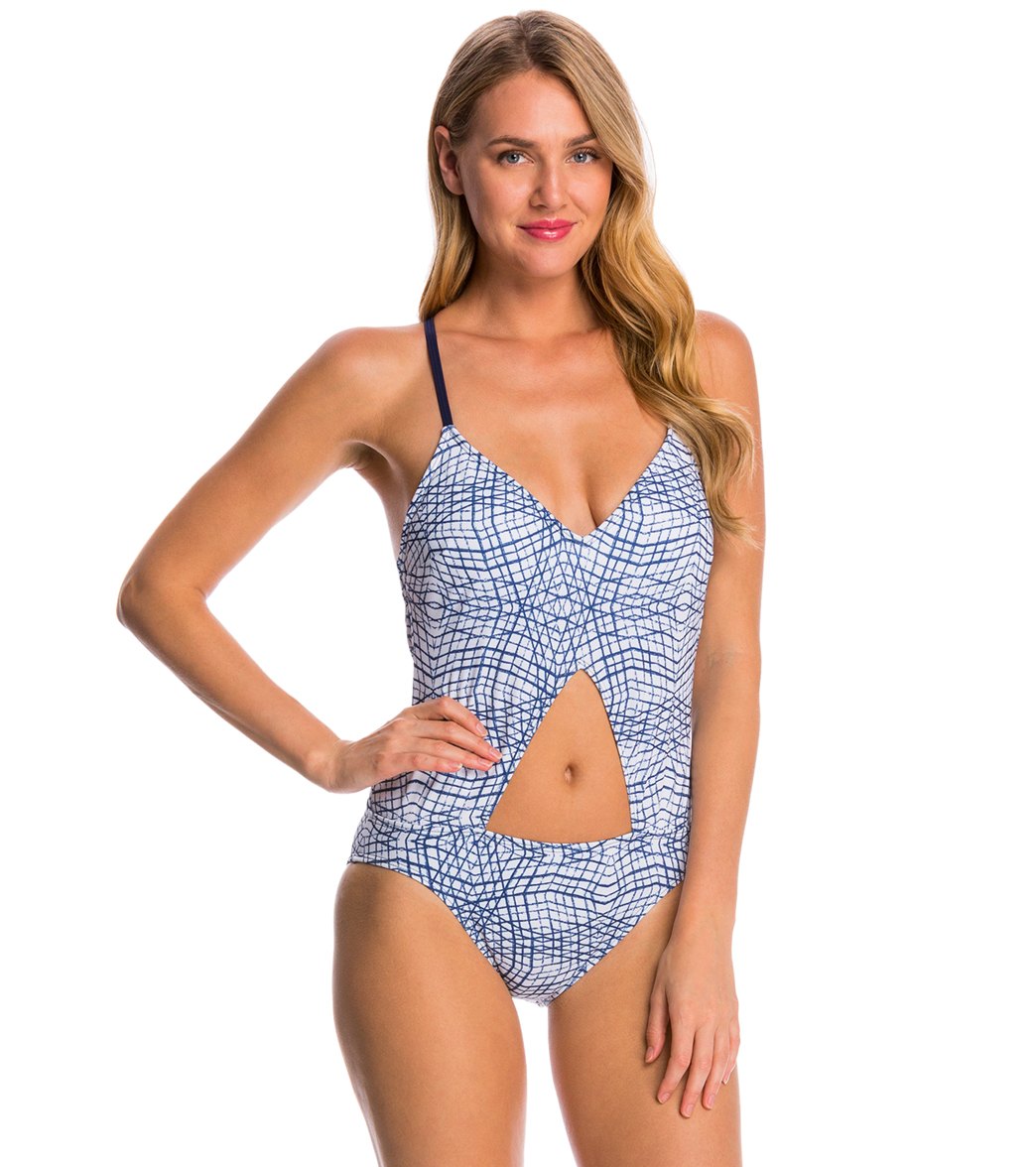 Nautica Broadway Mix Cut Out One Piece Swimsuit