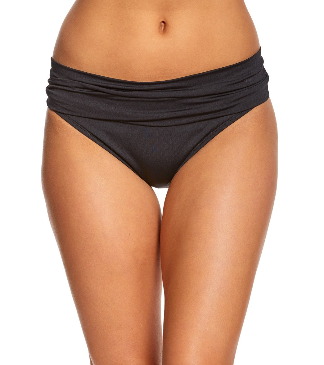 La Blanca Core Solid Hipster Bikini Bottom at SwimOutlet.com