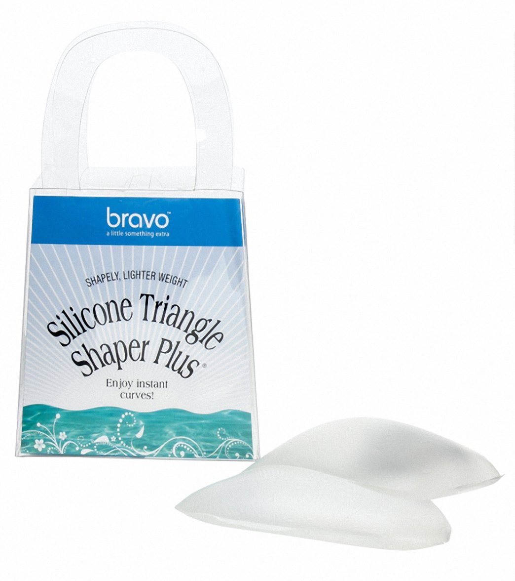 Bravo Clear Silicone Triangle Bikini Top Shaper Plus at